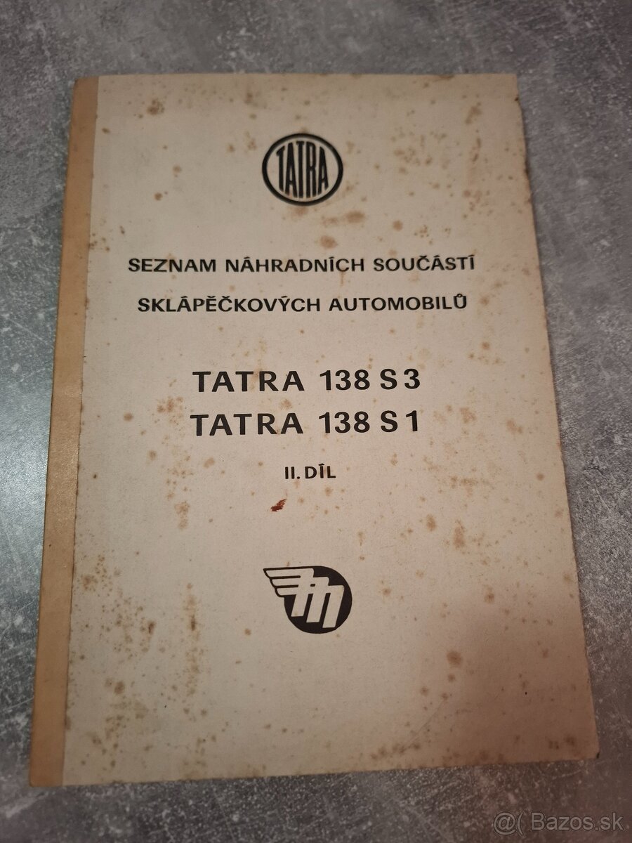 Tatra 138,seznam nahradnich dilu