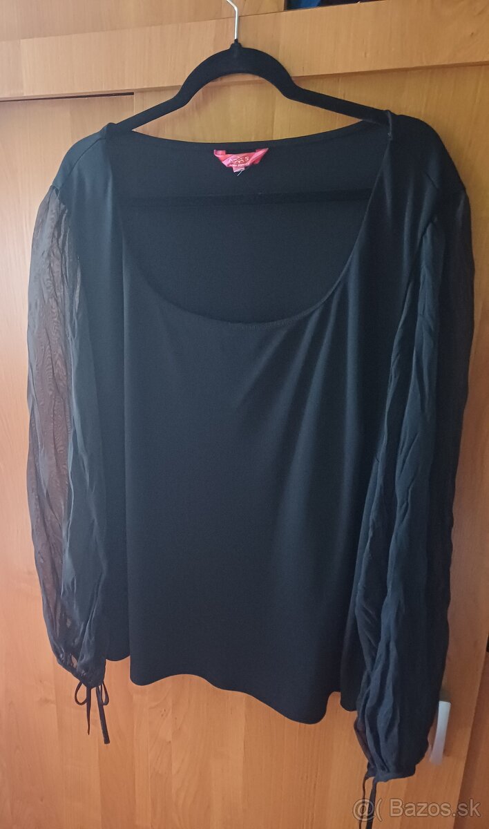 Čierny top pre moletky xxl