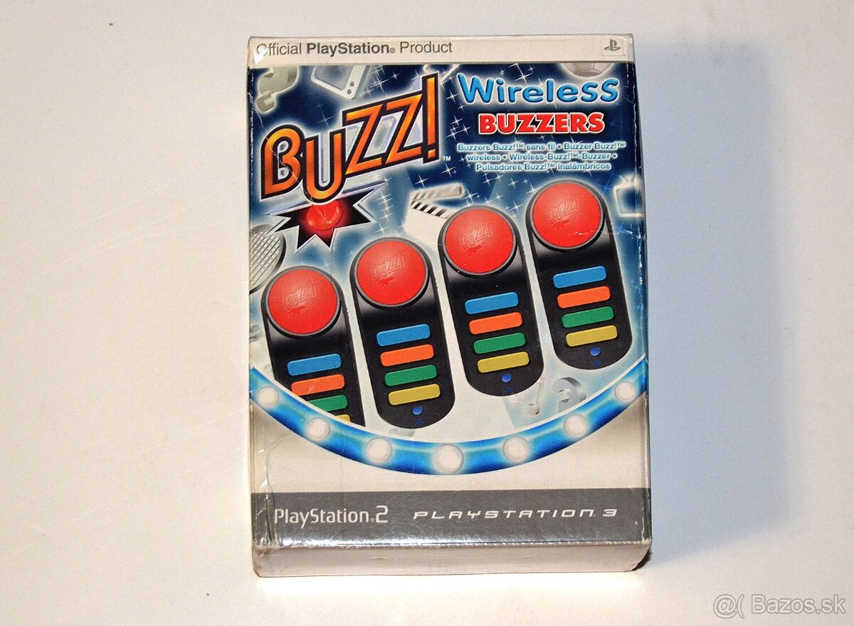 BUZZ Wirelles Buzzers pre Playtation 2 a 3