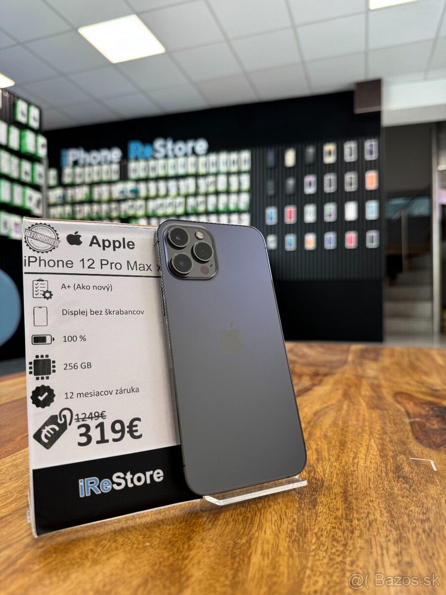 ZÁRUKA 1 ROK | iPhone 12 Pro Max 256GB Graphite