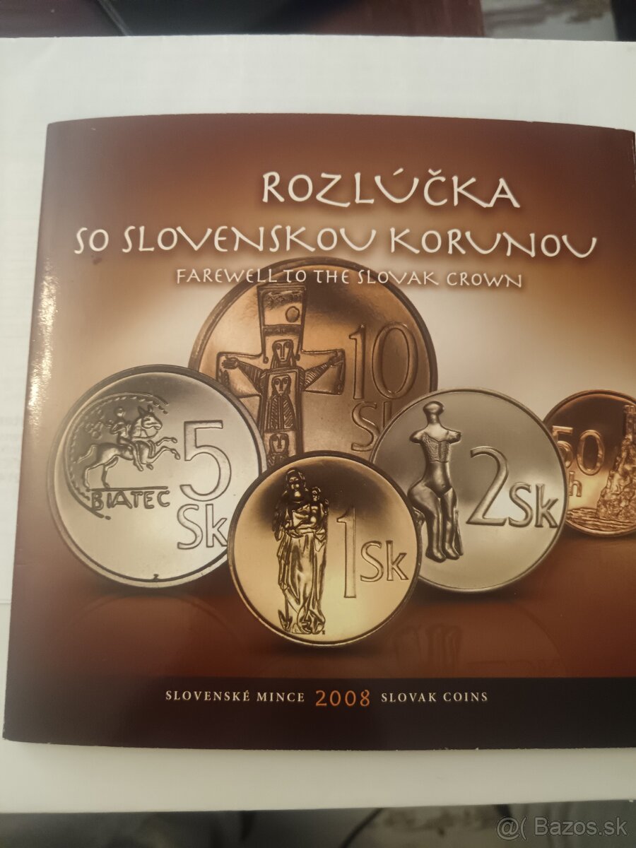 Sada slovenských mincí 2008