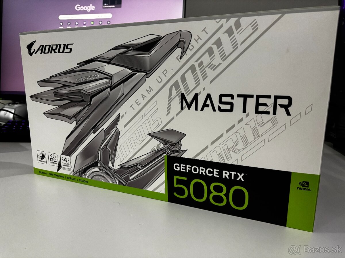 Gigabyte AORUS RTX 5080 MASTER ICE 16GB – White