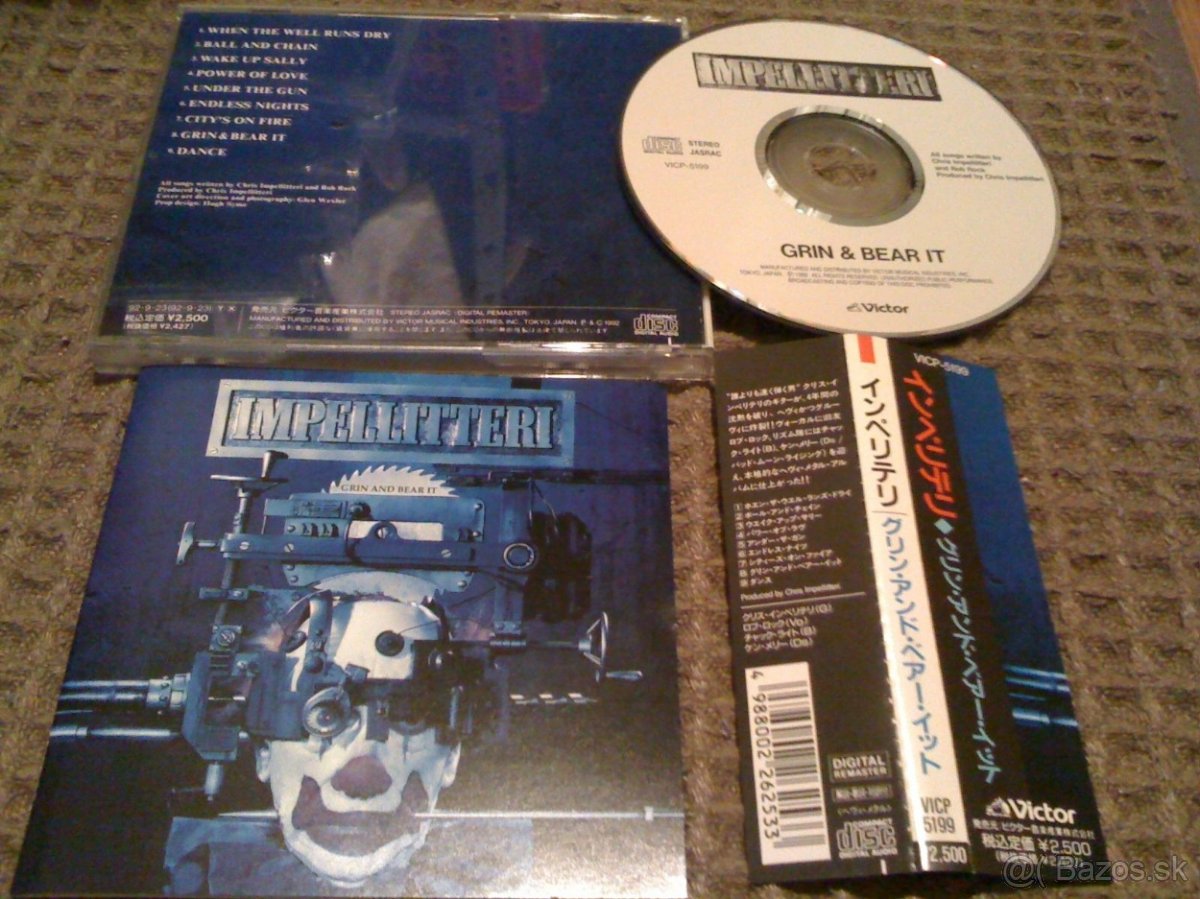 CD IMPELLITTERI - GRIN AND BEAR 1992 JAPAN