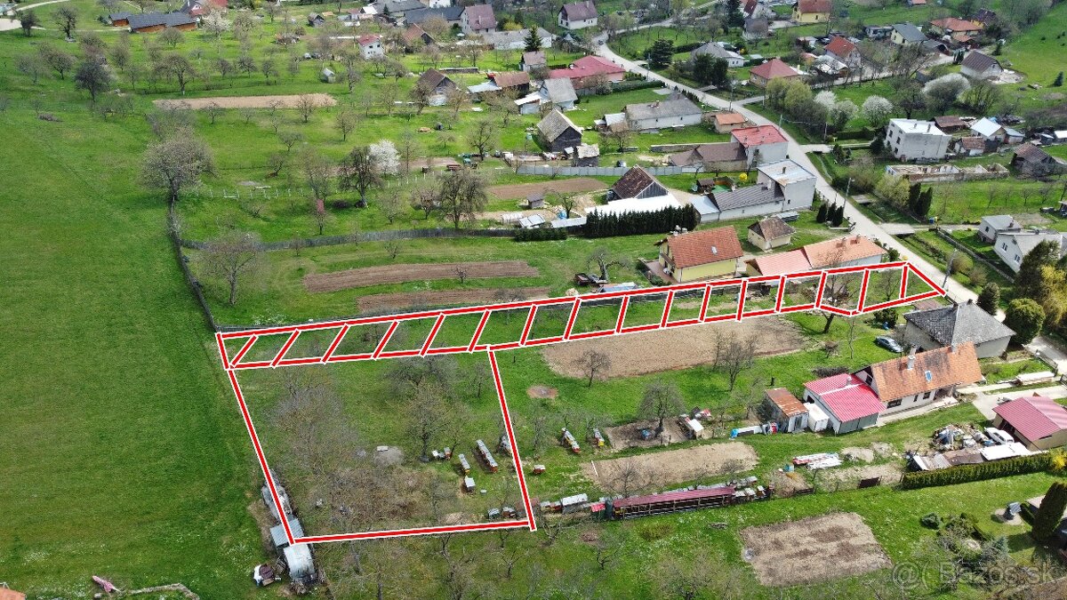 Záhrada na predaj, 541m2, Terňa, Babin Potok, okres Prešov