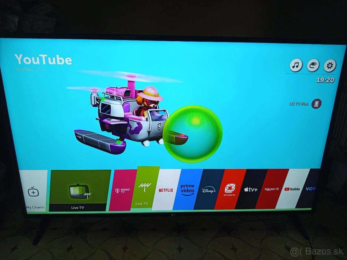 65''(164 CM) LG SMART 4K, webOS 3.5  LG65UJ6307 TOP STAVE