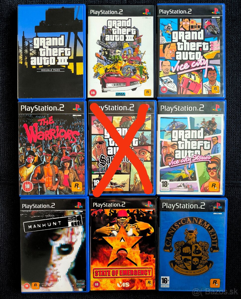 Rockstar Games hry na PS2