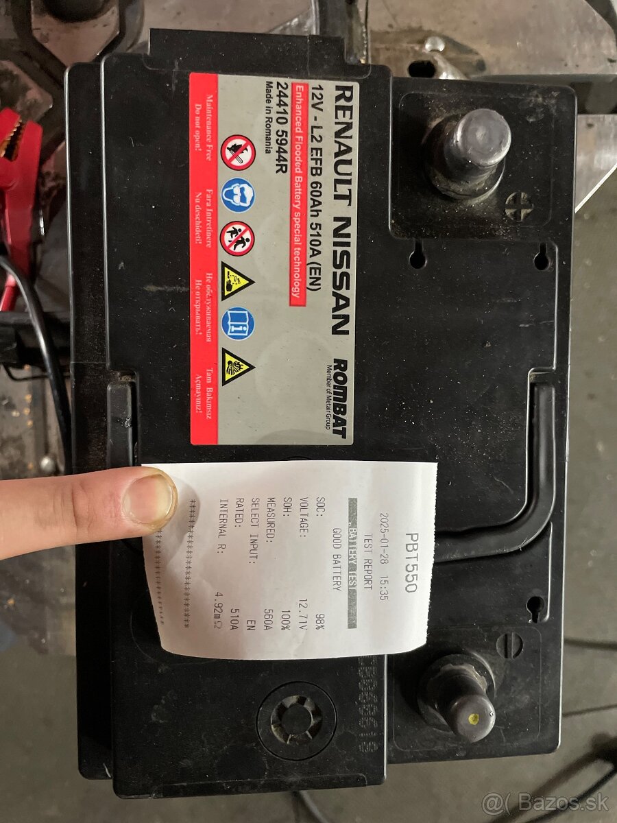 nova autobateria 12V 60ah Efb Renault Nissan