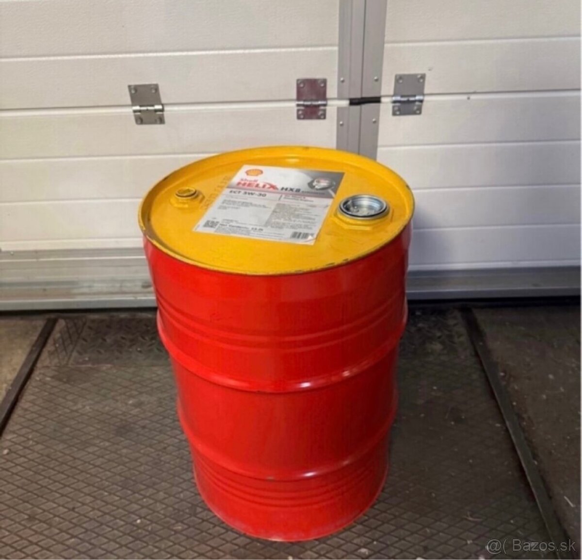 6x Shell plechový sud 55 L
