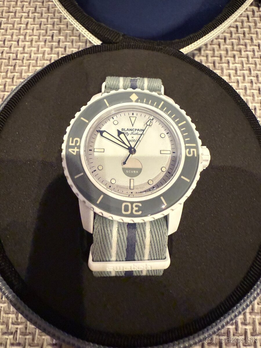 Swatch X Blacnpain Fifty Fathoms Antarctic Ocean