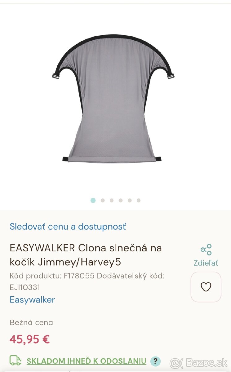 EASYWALKER Clona slnečná na kočík Jimmey/Harvey5