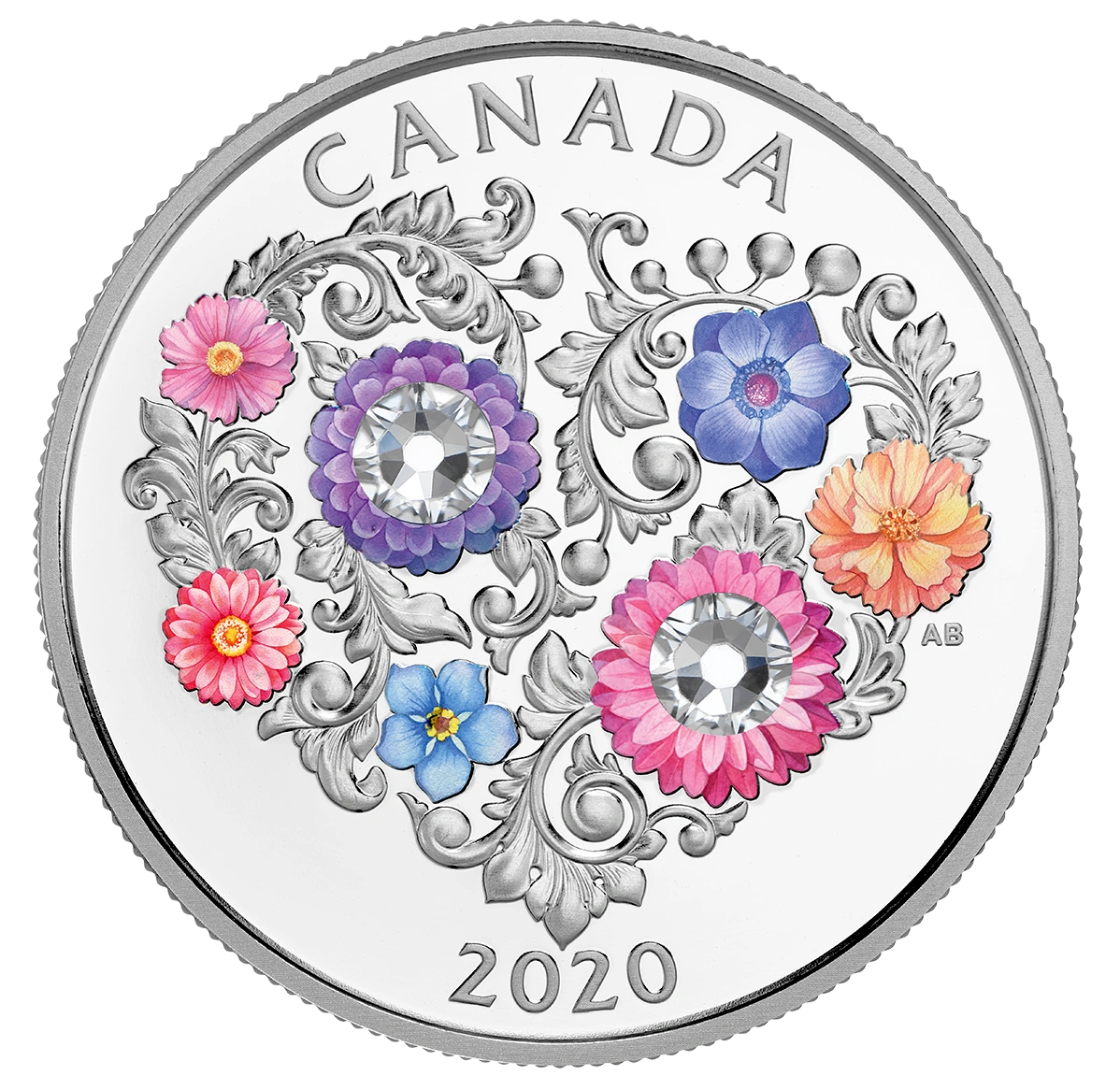 Limitovaná edícia Strieborná minca Celebration of Love 2020