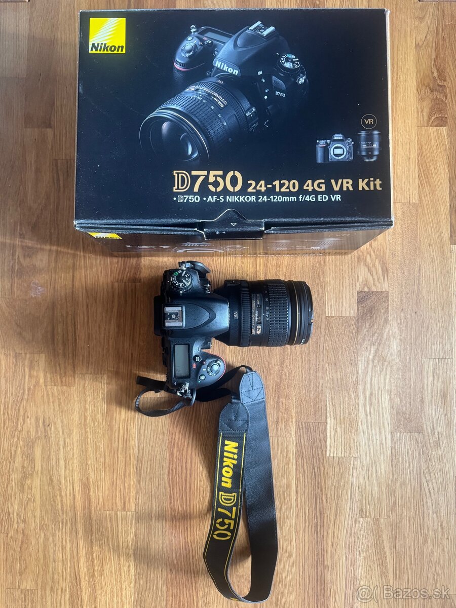 Nikon D750 s objektívom