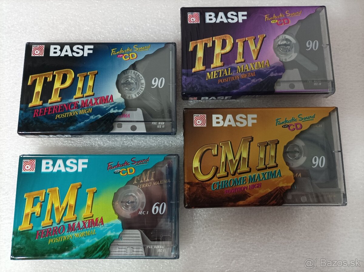 Sada BASF MAXIMA - FERRO, CHROME, REFERENCE, METAL ; 4ks MC
