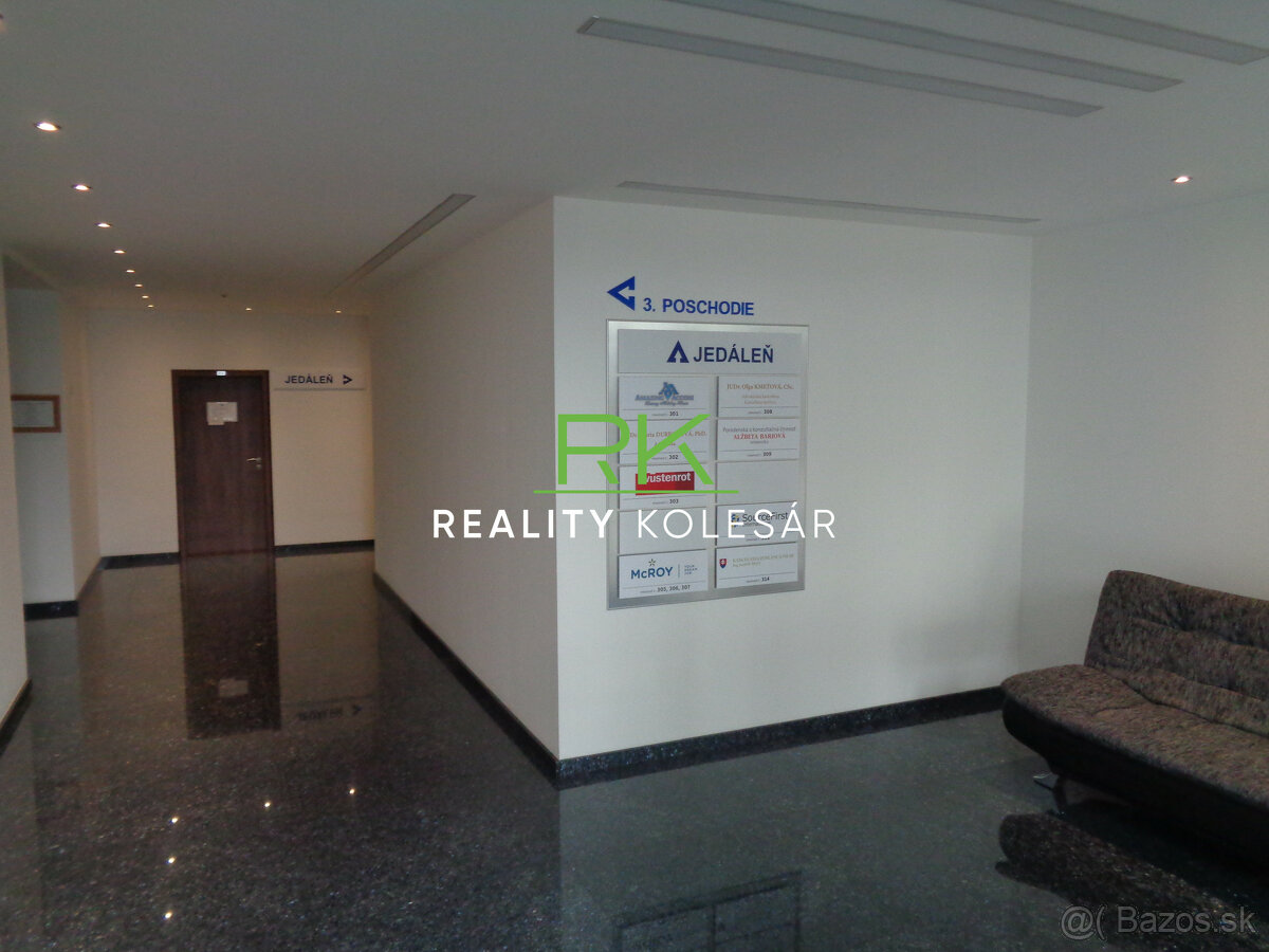 Reality Kolesár prenajíma kanceláriu 21m2 Mlynská ulica.