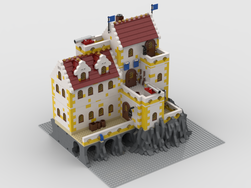 Lego MOC Pirat Pevnost dostojnickeho pluku