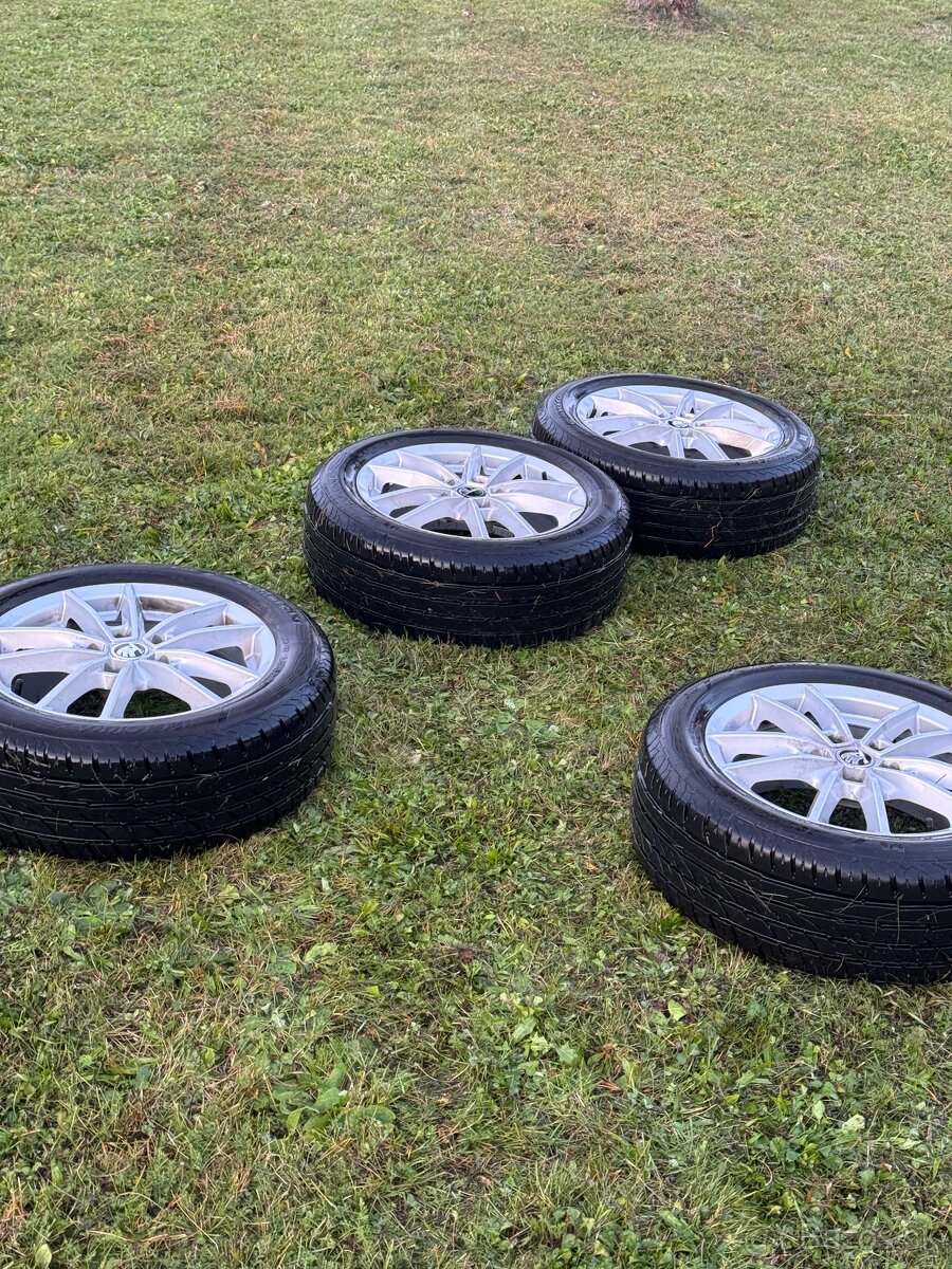 Alu disky 5x112 16” s letnými pneu