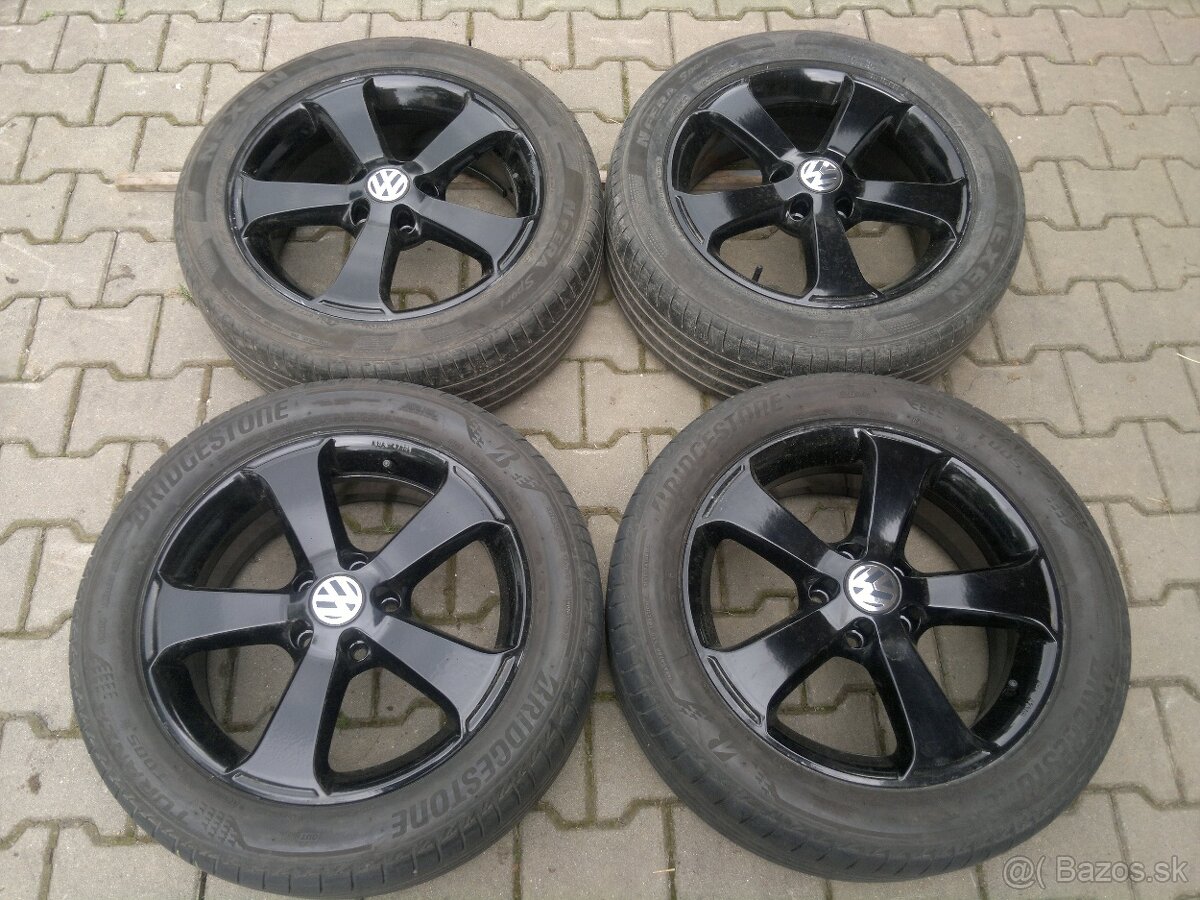 Elektrony Sharan Black 5x112 r17, letne pneu. 225/50 R17