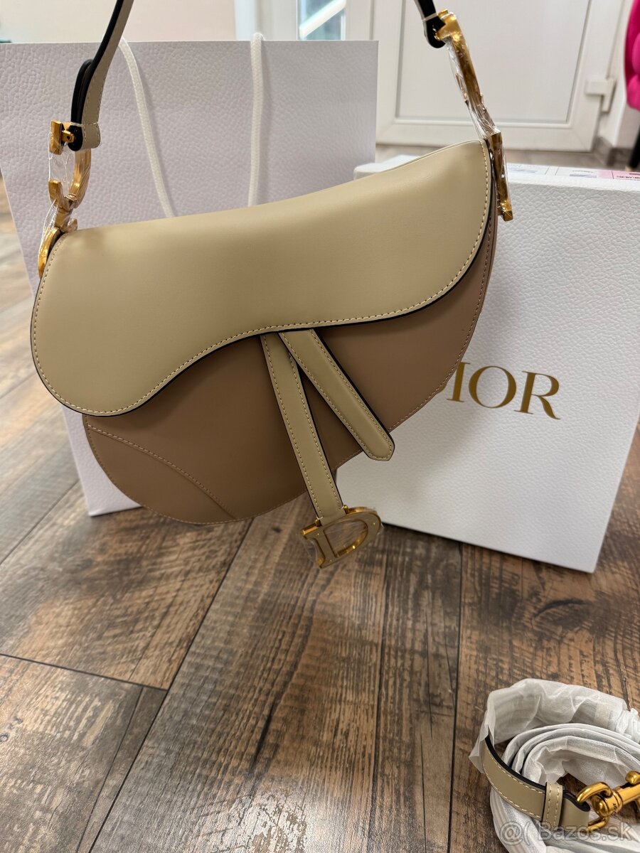 Dior saddle bag with strap latte Skladom