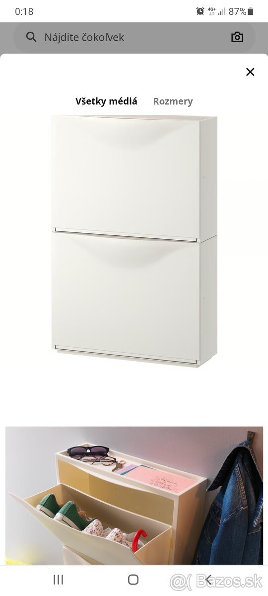 Botnik Ikea Trones 3 kusy ako nove