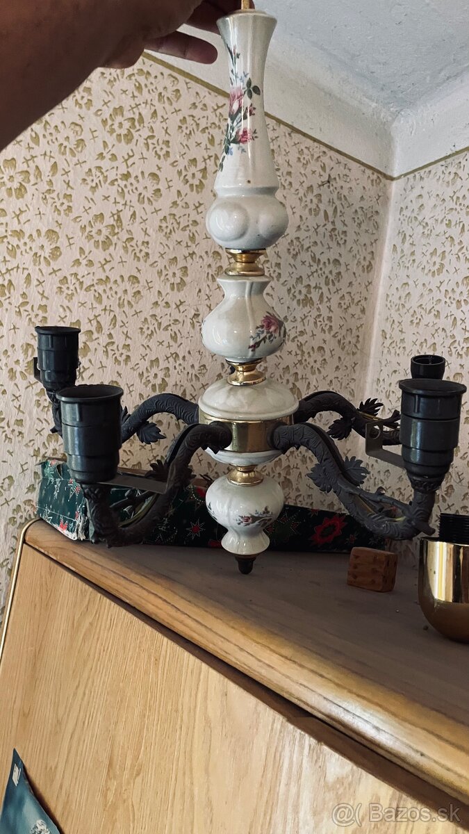 Predám starožitné Lustre,lampy,svietidla
