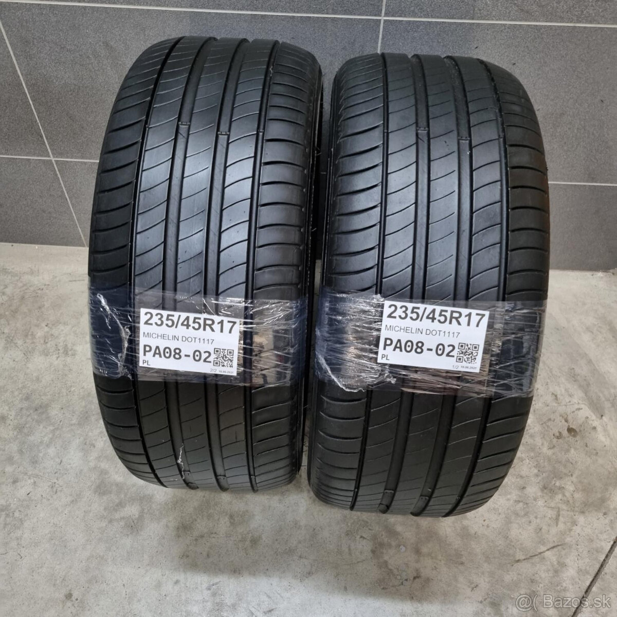 Letné pneumatiky 235/45 R17 MICHELIN DOT1117