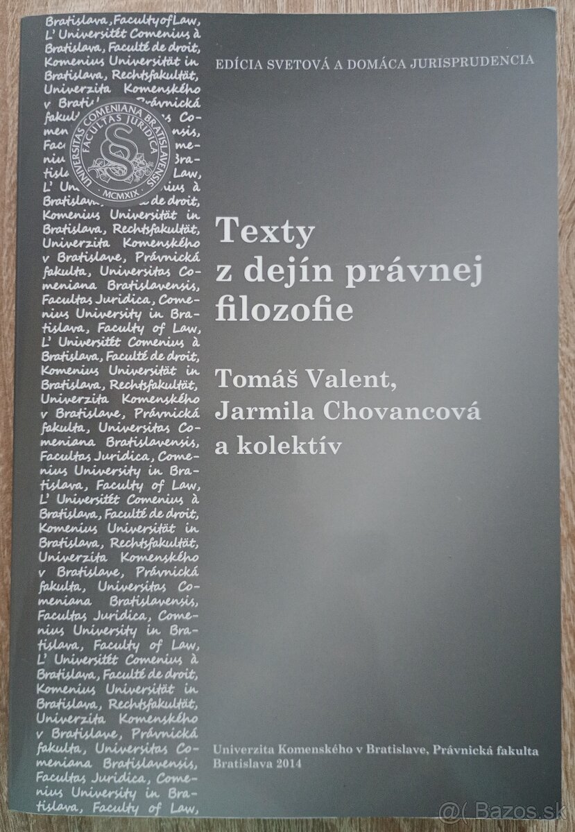 Právnická literatúra - 1. ročník