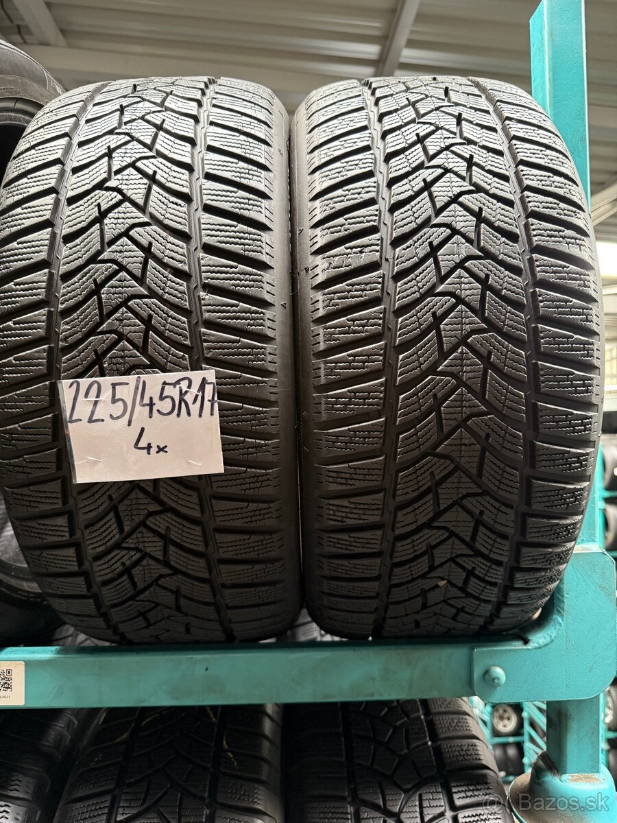 225/45/17 jazdené zimne pneu