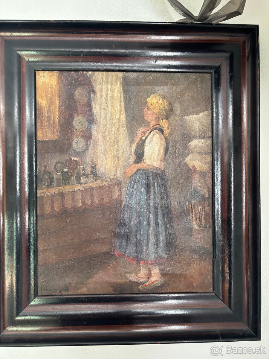 star obraz olej na platne