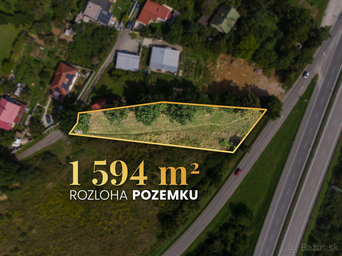 Pozemok 1 594 m² vo vyhľadávanej lokalite | Košíc - Lorinčík