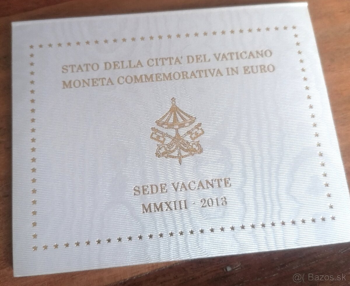 2€ minca Vatikán 2013 Sede Vacante