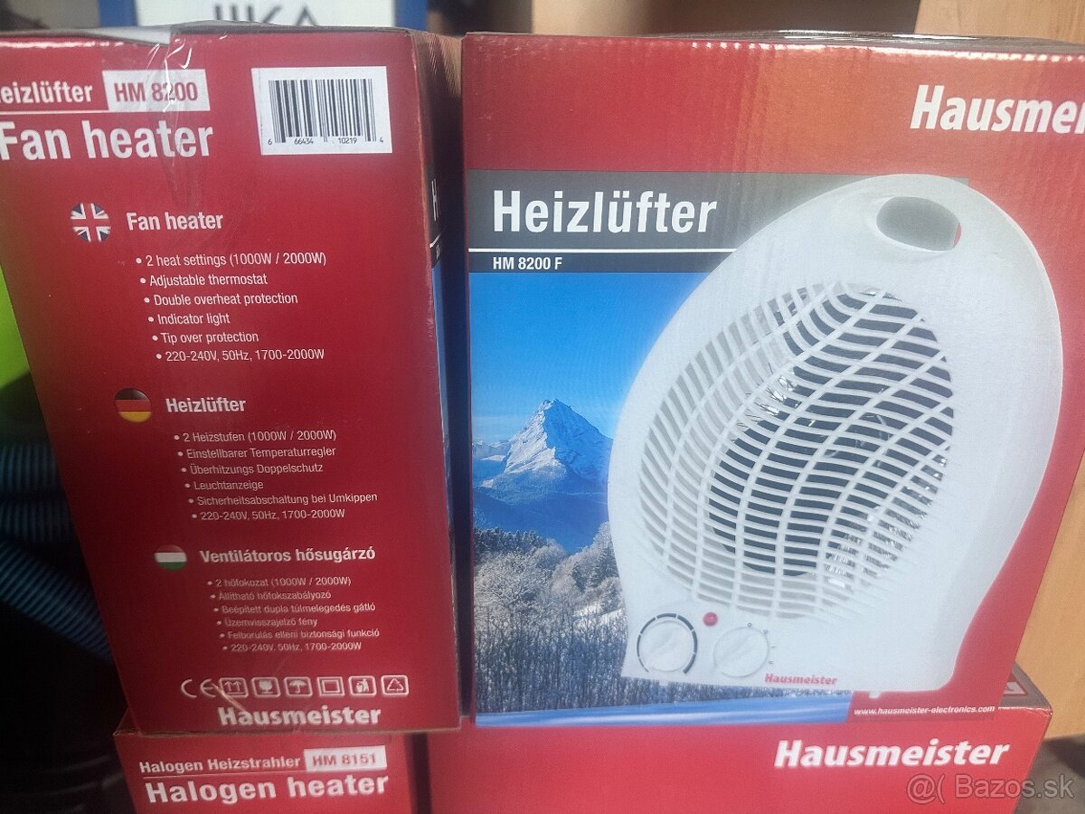 Elektricky Ohrievač s ventilátorom 2000 W