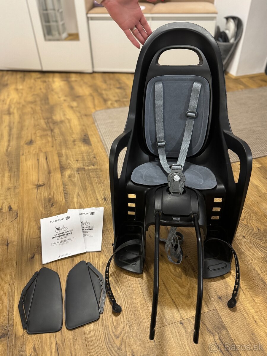 Detská zadná sedačka na bicykel POLISPORT GROOVY