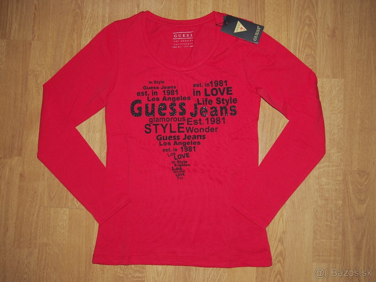 Guess dámske tričko červene