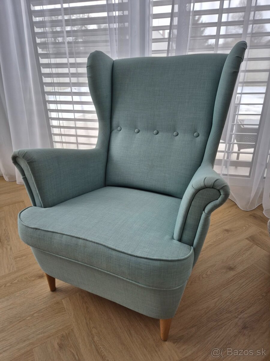 Ikea STRANDMON ušiak kreslo