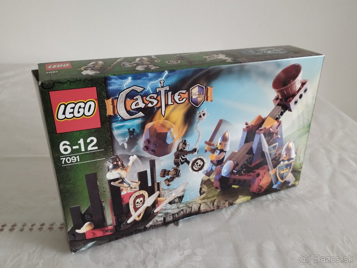 LEGO Castle 7091 Knight's Catapult Defense (s boxom)