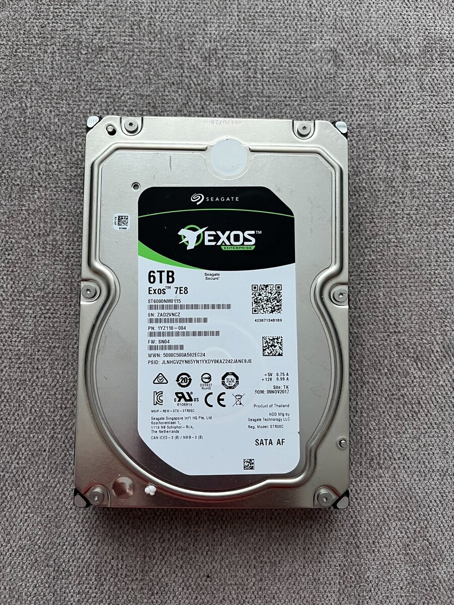 3,5" HDD Seagate Exos 6TB