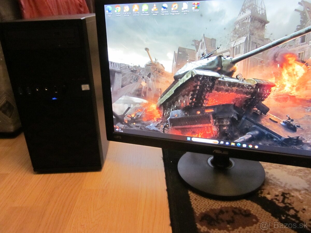 HERNÉ PC i3,16 GB,256GB,500GB,RX-470 8GB,W-11