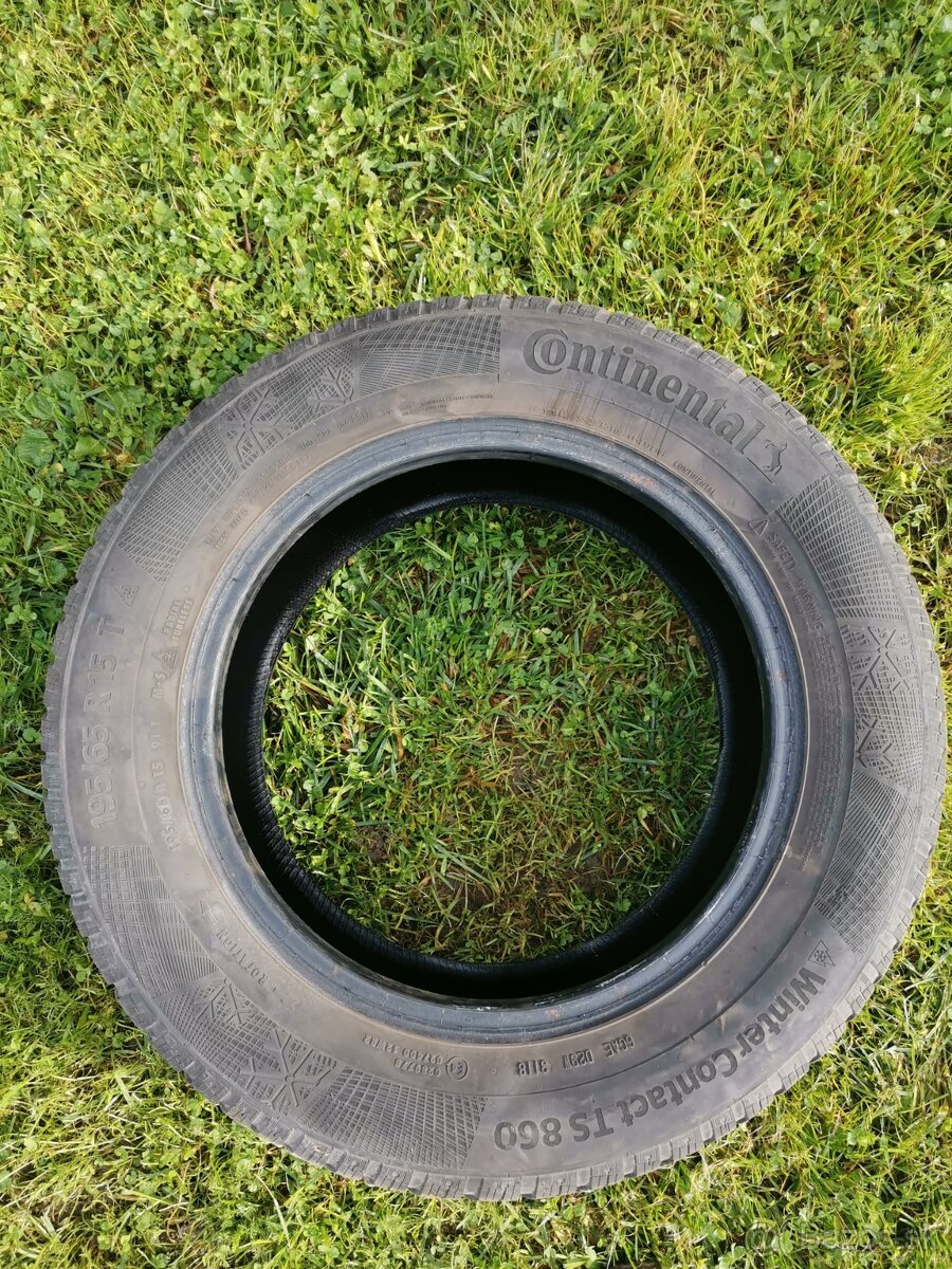 Zimne ojazdene pneu. Continental zo Skoda Octavia, 15ky