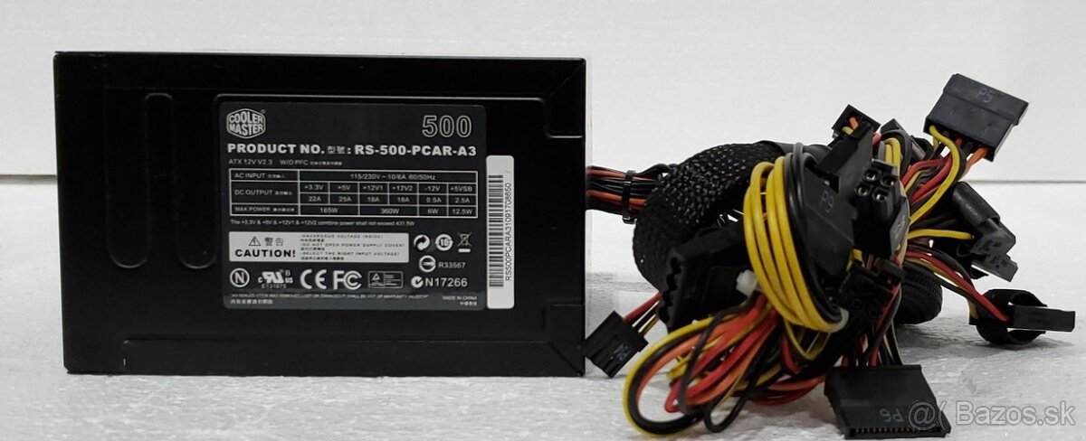 PC zdroj COOLER MASTER 500 WAT