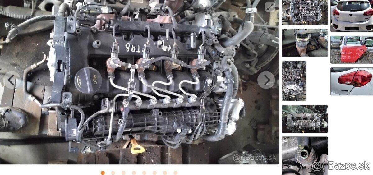 Predám MOTOR D4FC KIA CEED 1.4 CRDI 2015 TRYSKY 0445110587,