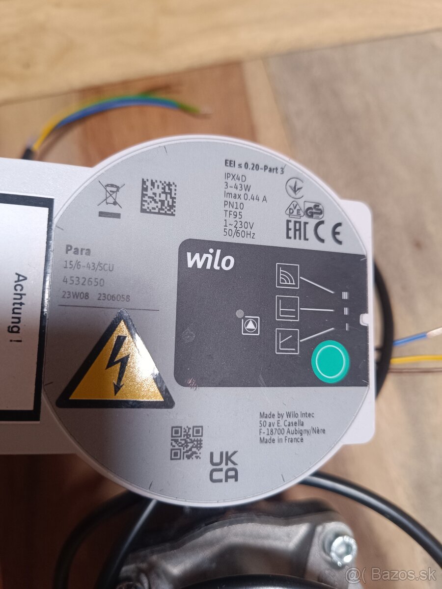 Deltatop Čerpadlo Wilo Para 15/6-43/SCU