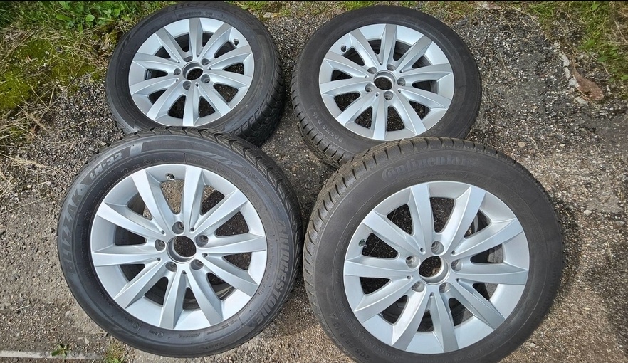 ALU kola Mercedes 5x112 + Continental 205/55 R16