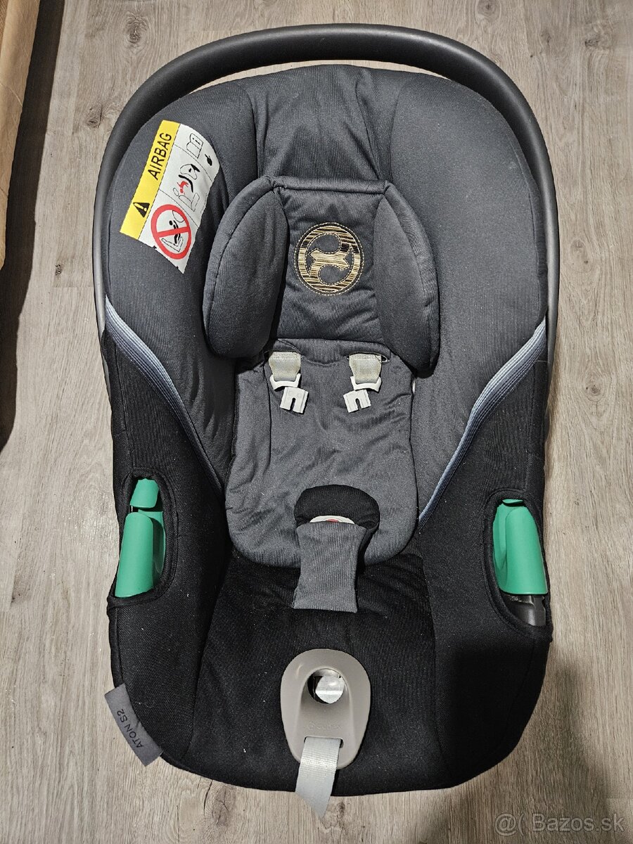 autosedačka Cybex Aton S2 i-Size Granite black so základňou