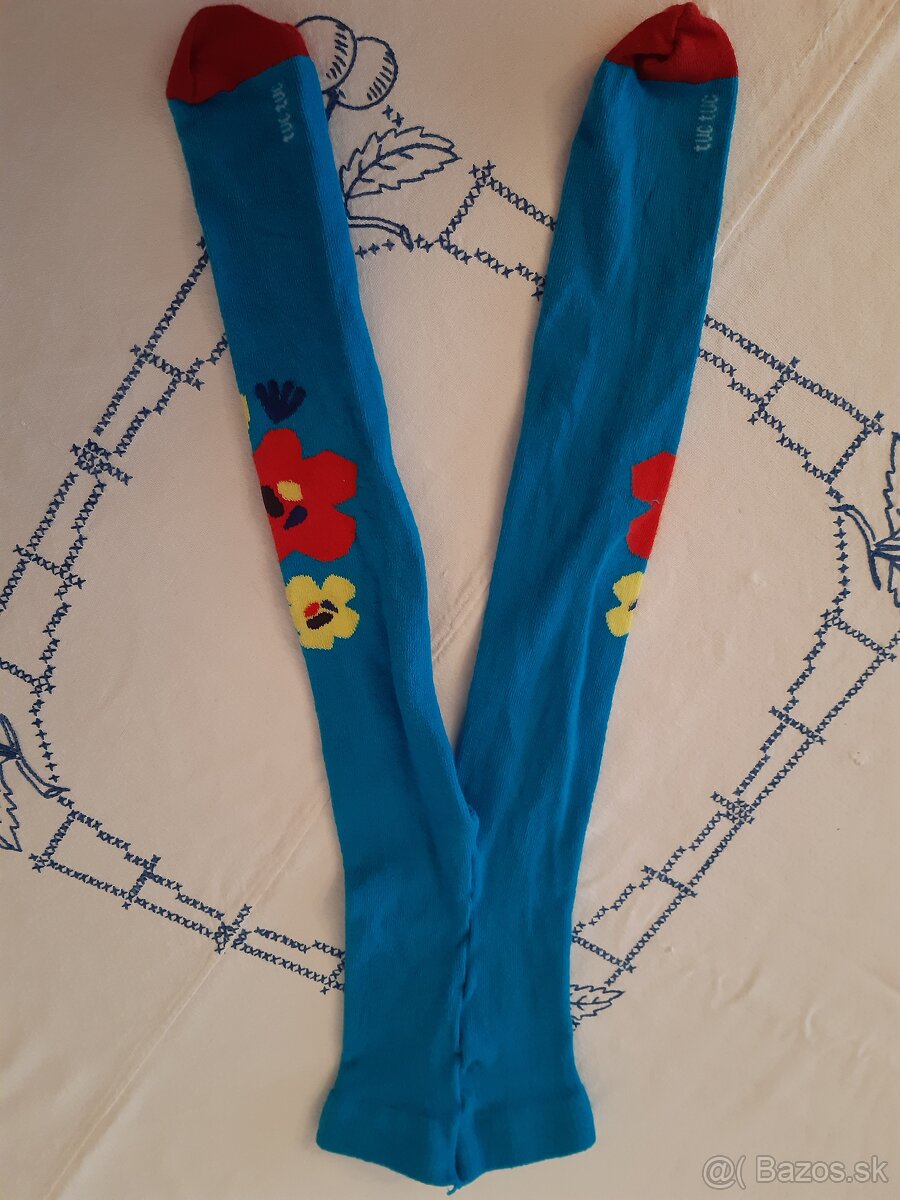 Kvetinkové pančuchy - TOP STAV