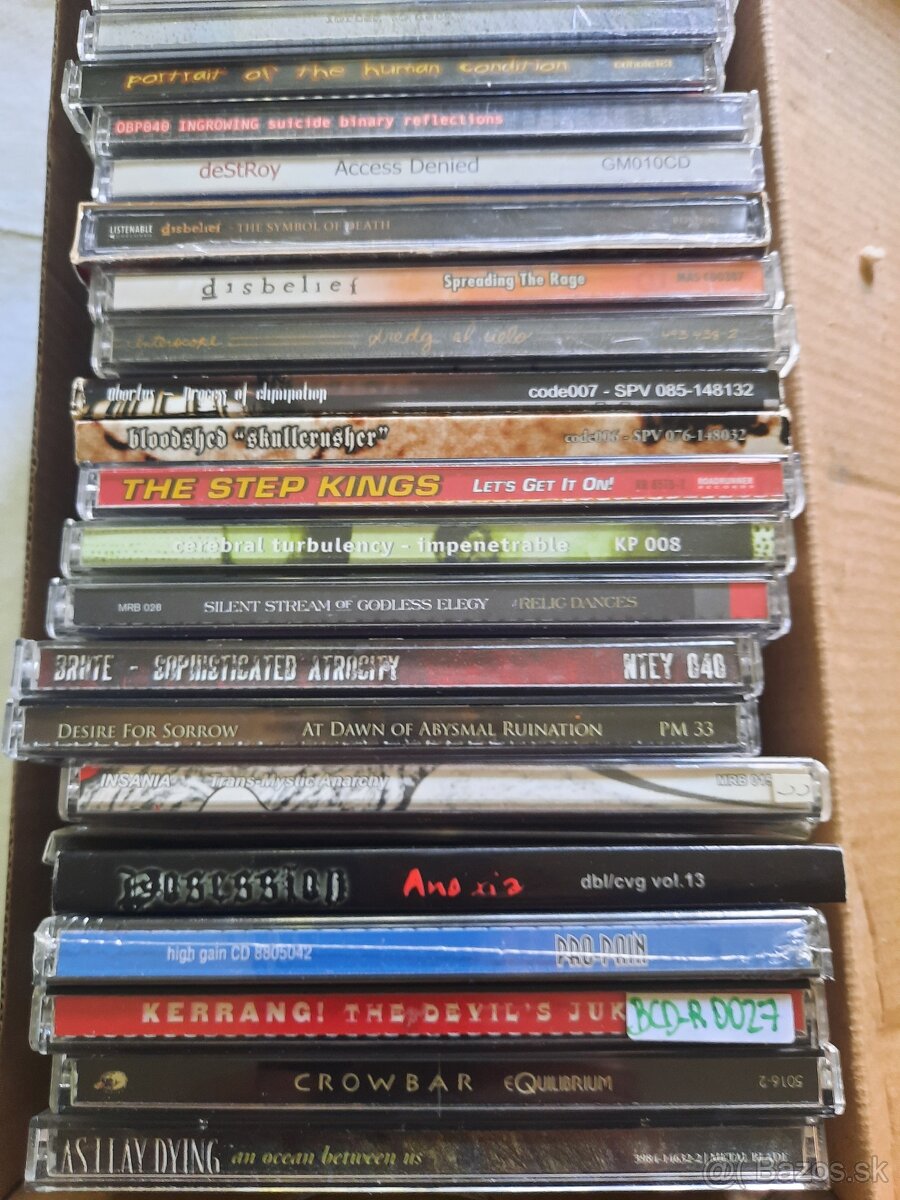 Zbierka CD death , trash metal