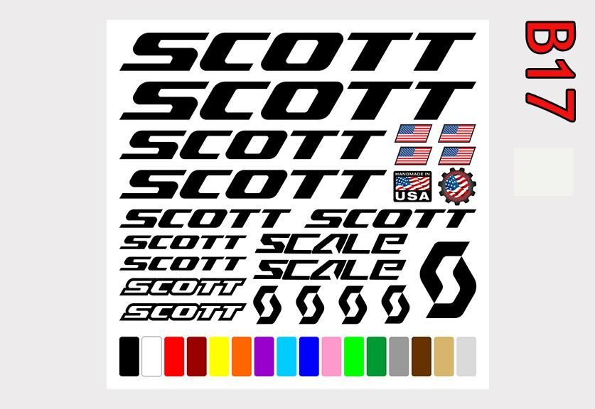 Scott nálepky znížená cena