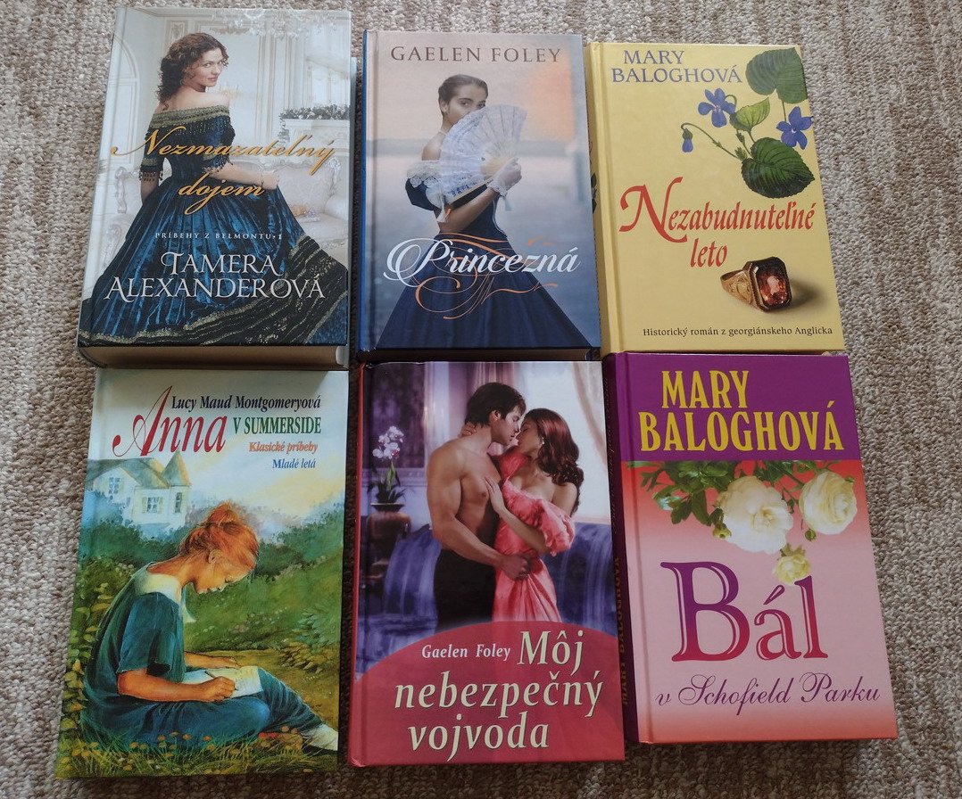 Knihy (nielen) pre ženy - Anna, Pollyanna, Balogh, Foley atď