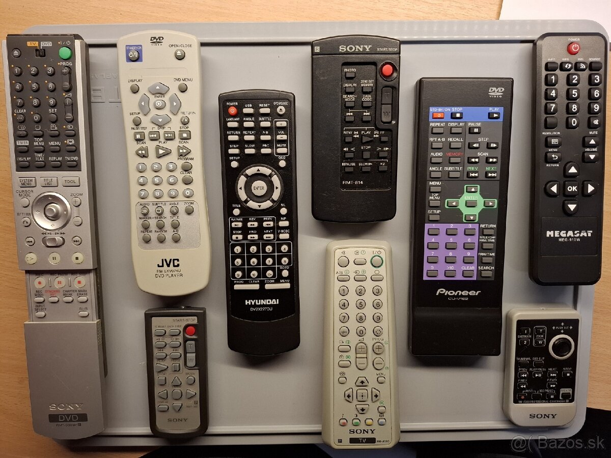 Diaľkové ovládanie TV, DVD, SAT, KAMERA - RÔZNE