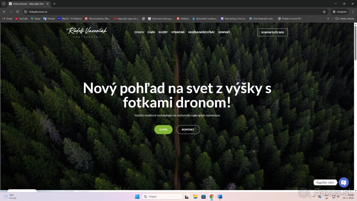 predám web fotkydronom.sk