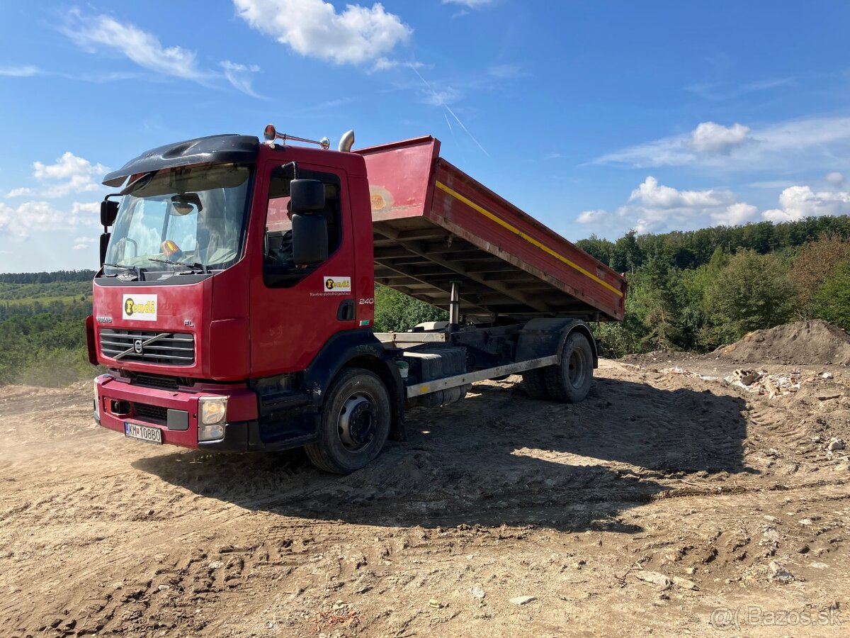 Predám Volvo FL 240, trojstranný sklápač, nosnosť 16 ton